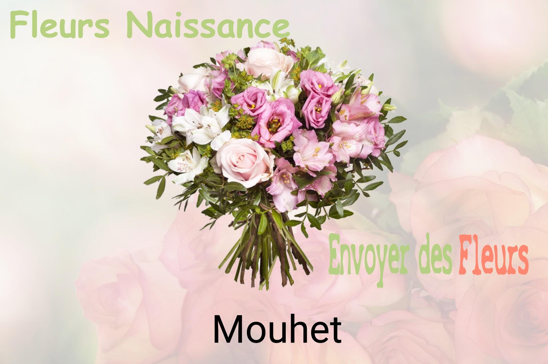 Bouquet de fleurs de naissance livré à Mouhet